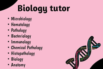 be tutor of hematology, pathology, microbiology, and histopathology