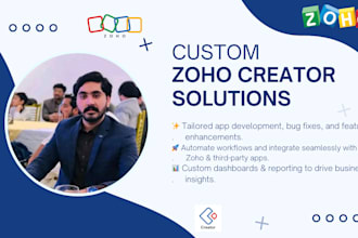 create custom apps by zoho creator to automate your business