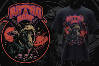 create custom dark art t shirt and merch designs