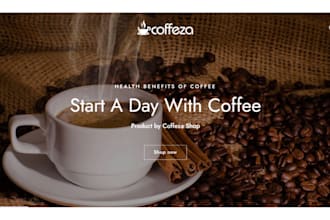 build private label coffee shopify store, tea brand website, coffee website