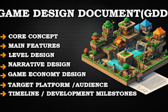 write a professional gdd, game design document for your game