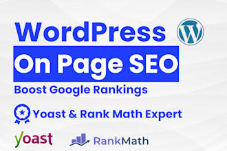 do professional on page SEO for your wordpress website for google ranking