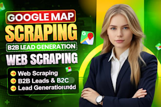 do google map scraping for business data and b2b leads