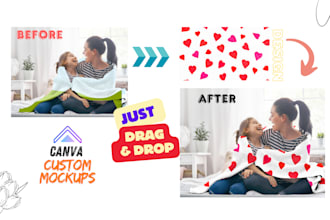 business related canva mockup frame templates design