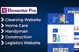 do wordpress website for office, house cleaning service, booking koala, handyman