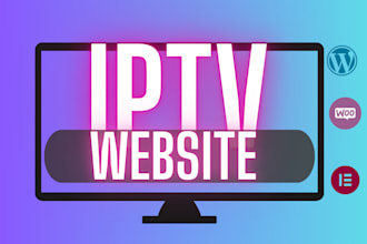 create modern iptv reseller services store stream website