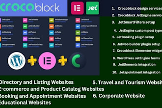 create advanced websites using crocoblock jet plugins