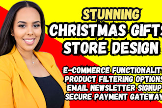 christmas gift store christmas gift website holiday ecommerce website