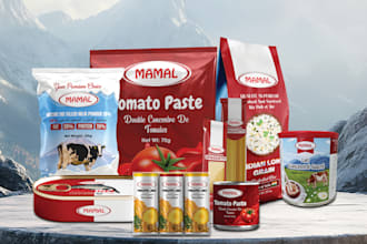 design food packaging, coffee label, ice cream, frozen food label, myler bag