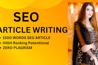 do research and 1000 words SEO article writing