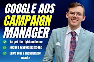 google ads campaign manager ppc setup optimize adwords search display ads expert