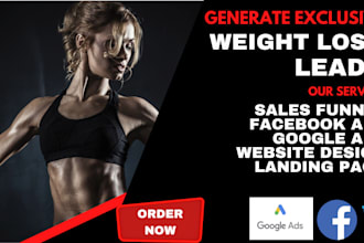 generate quality weight loss leads health and fitness leads weight loss website