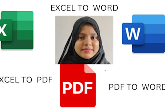 do convert PDF to excel, PDF to word