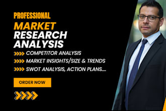 do market research, swot analysis, competitor analysis, business plan, trends