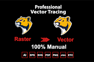 vectorize low quality image or logo to vector tracing