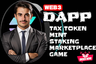 build spl tax token 2022, nft mint, staking website, nft marketplace crypto game