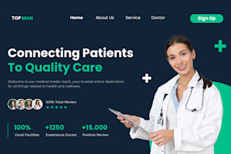 create medical, hospital, clinic, healthcare staffing agency, home care website