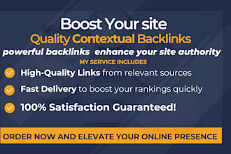 build  contextual backlinks service for you