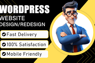 create wordpress website design with responsive web design