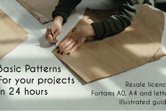 sewing patterns for your projects in 24 hours