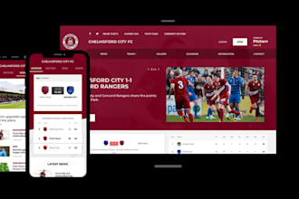 develop a sports club website for basketball, football, and soccer academy 2025