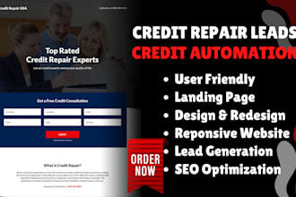 setup automated credit repair funnel, credit repair automation