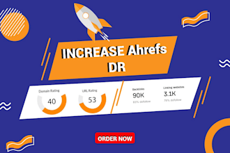 increase ahrefs domain rating up to 60