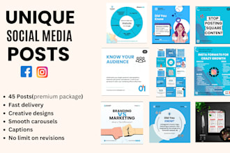 be your instagram content creator for 30 days, posts for both facebook and ig