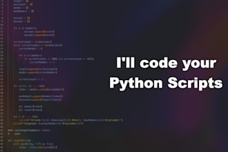 code your python scripts