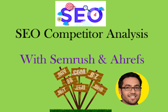 do SEO competitor analysis using semrush and ahrefs