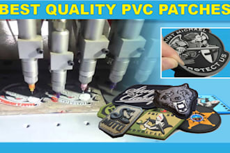 custom design pvc military patch tactical badge stickers logo