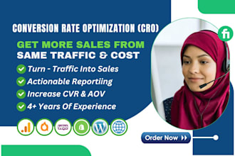 increase conversion rate as a cro specialist in audit and optimize your website