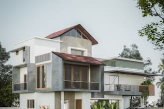 do sketchup 3d exterior design and exterior rendering
