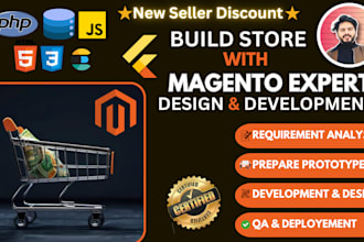 design and develop magento website in cheaper