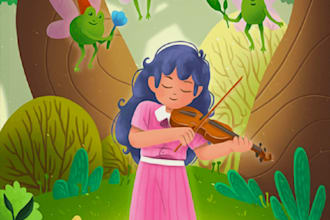 illustrate children story book illustration, children story, book illustration