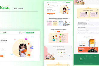 design elearning website, education website, kid learning, school portal website