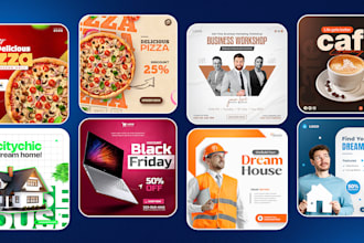 design social media posts, instagram post, facebook ads post, carousel design