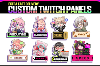make custom twitch panels