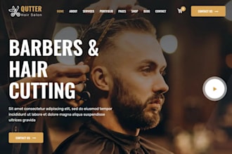 create a responsive barbershop website in wordpress