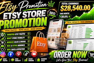 do etsy store promotion to increase etsy traffic