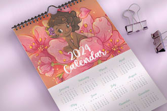 create beautiful illustrated calendars