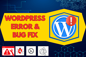 fix wordpress critical error, plugin error, bugs and all issues