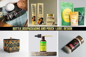 do pouch design, food packaging, box packaging for your business
