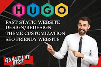 build migrate hugo website design redesign professional hugo static website