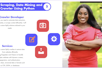 web scraping , data mining and web crawler development using python