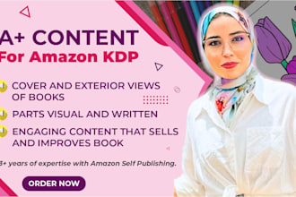 create engaging a plus content for your amazon KDP books