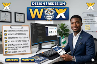 do wix website design, wix ecommerce store, redesign wix webseite