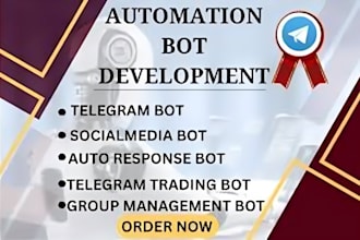 automated telegram bot facebook massdm bot youtube bot  discord bot twitter bot