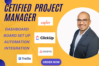 set up clickup asana zapier monday crm automation project management crm