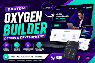 be your oxygen builder expert for oxygen wordpress website and portfolio